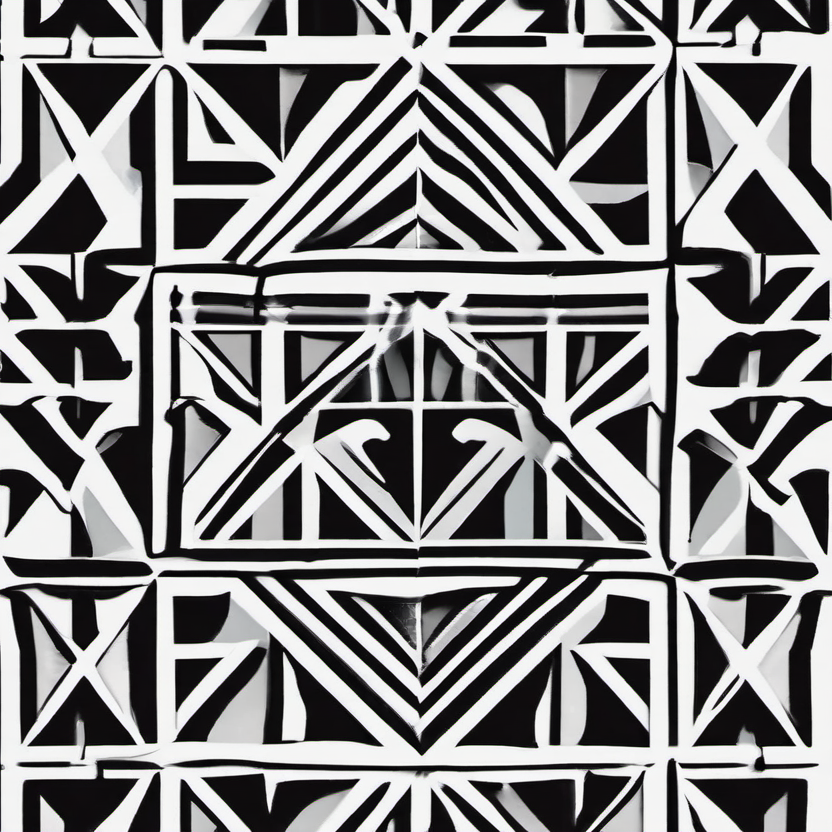 ComfyUI Lab generated abstract structural image from a local workflow exploration 6