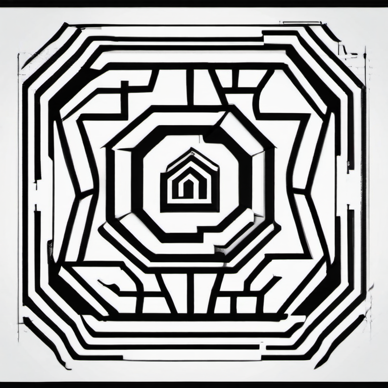 ComfyUI Lab generated abstract structural image from a local workflow exploration 17